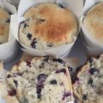 Muffins Veganos con Mortiños, Limón y Tofu.