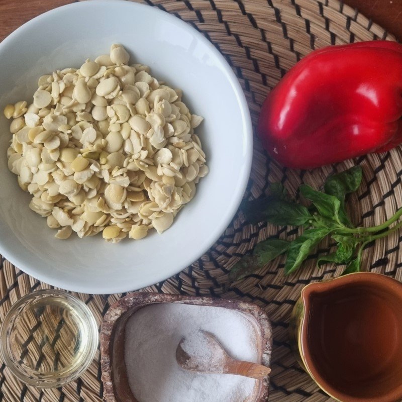 Ingredientes queso crema de chocho. Receta de queso crema vegano.