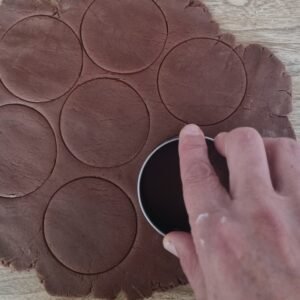 Galletas para unos deliciosos Alfajores Veganos de Chocolate. Aprende a prepararlos.