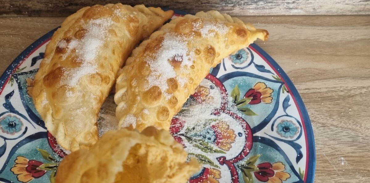 Empanadas de viento veganas de Quito.
